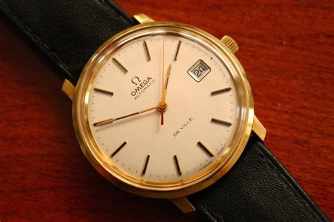 omega gold watch vintage|vintage omega solid gold watch.